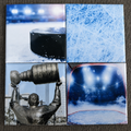 Ensemble de 4 aimants - Hockey