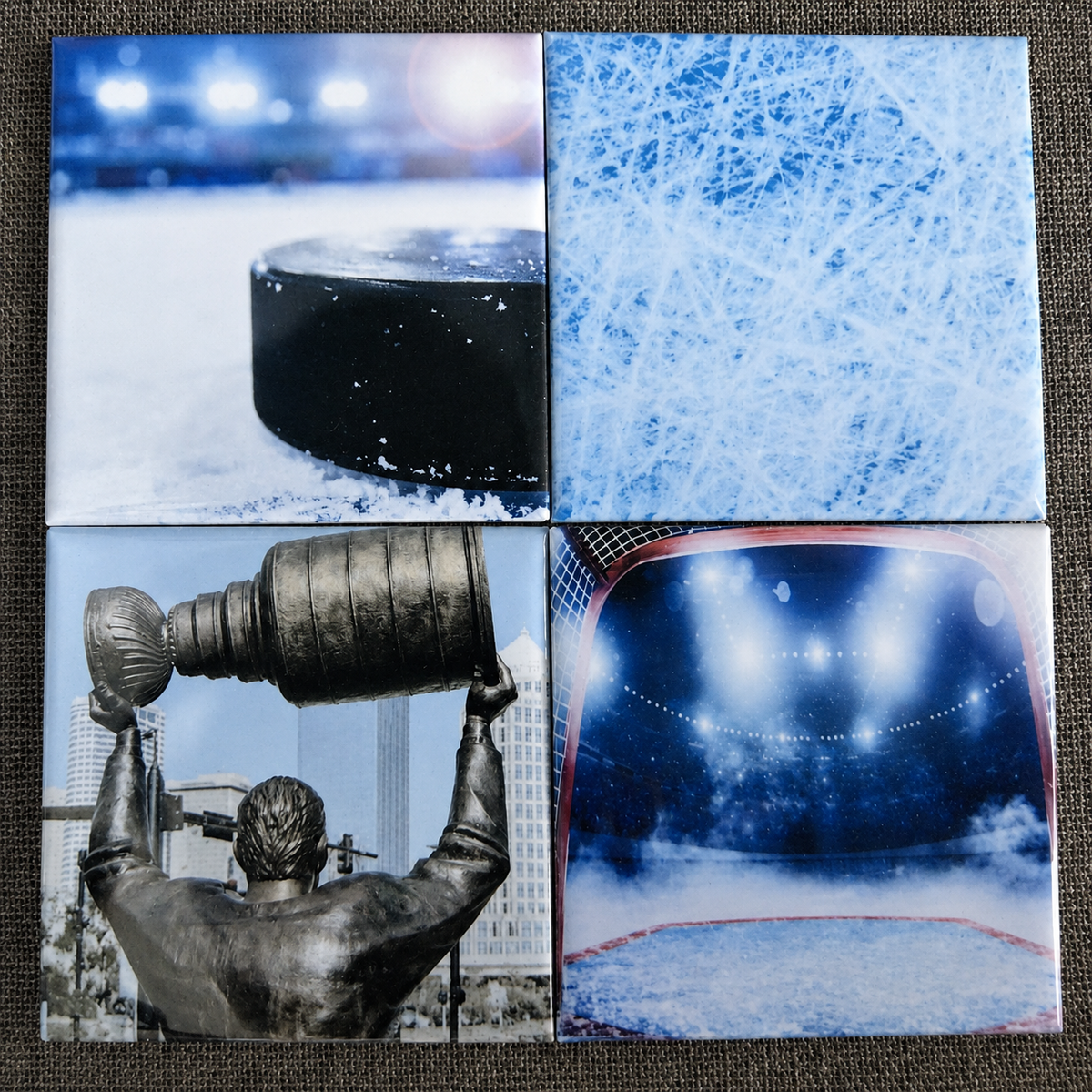 Ensemble de 4 aimants - Hockey