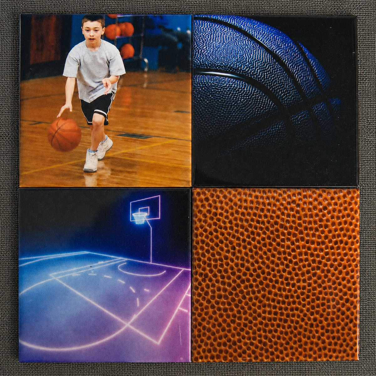 Ensemble de 4 aimants - Basketball