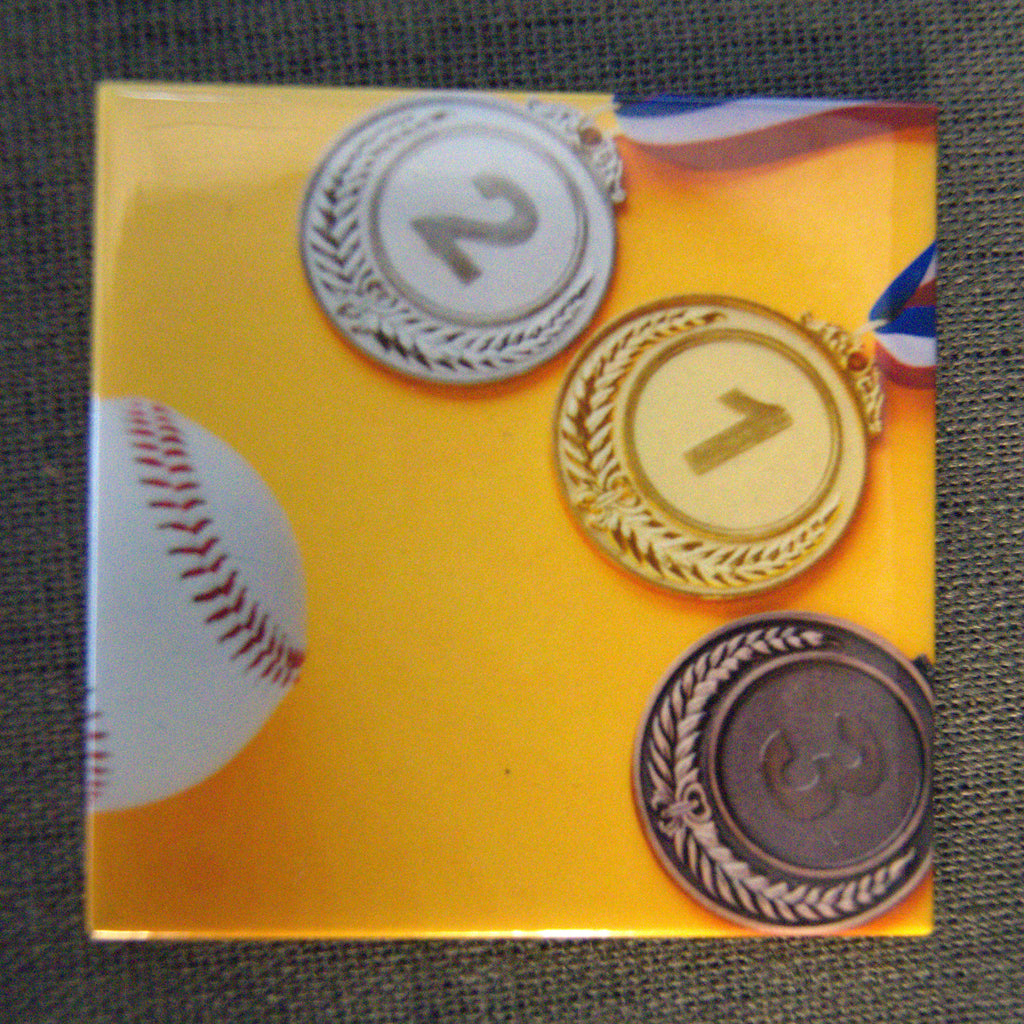 Ensemble de 4 aimants - Baseball